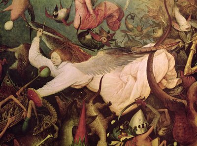 The Fall of the Rebel Angels (detail) by Pieter Bruegel the Elder